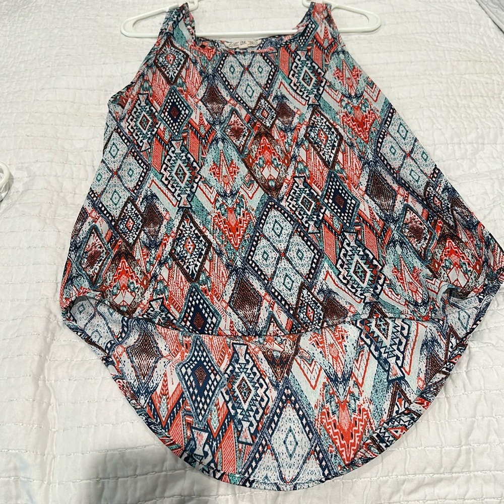 High low tank blouse